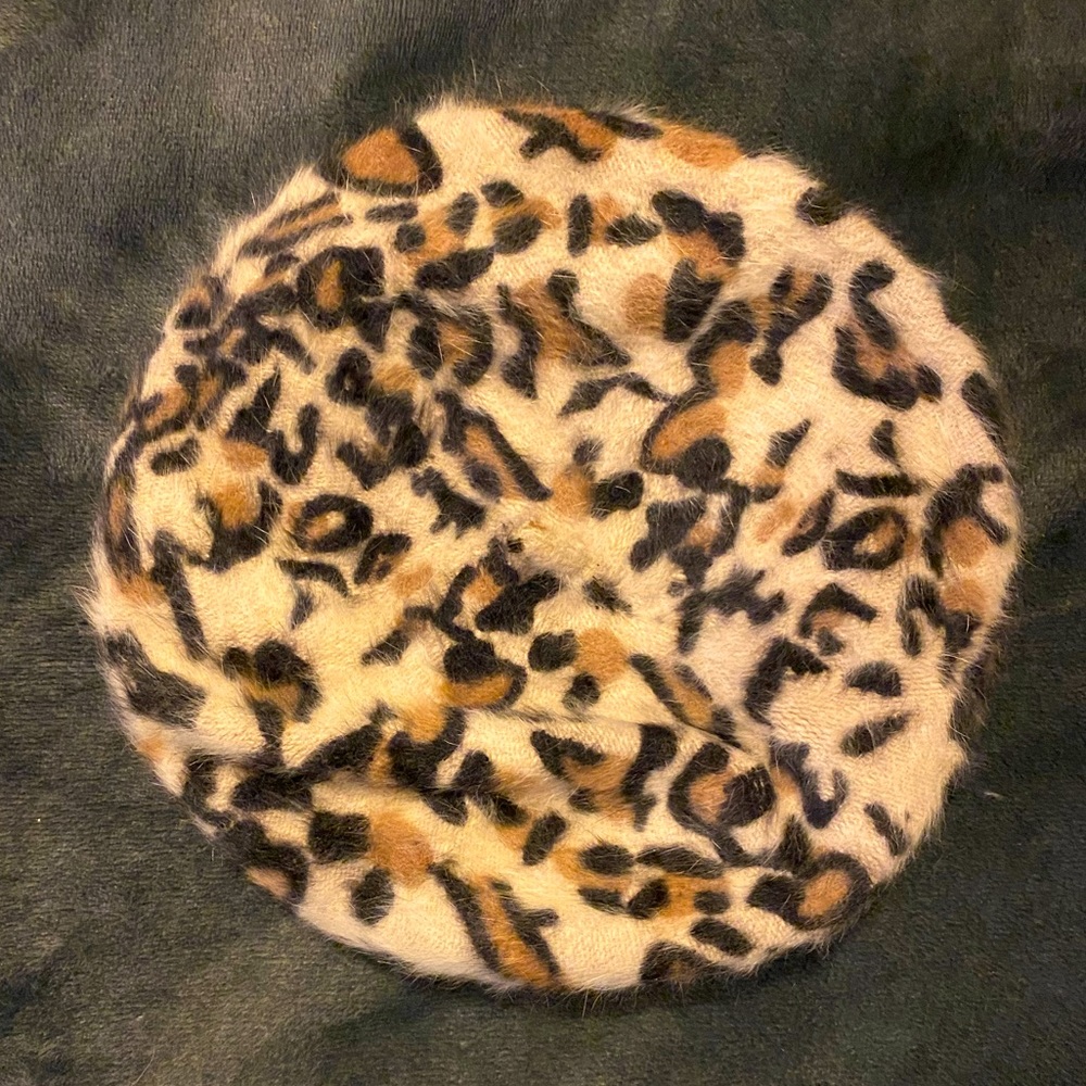 Leopard Print Beret